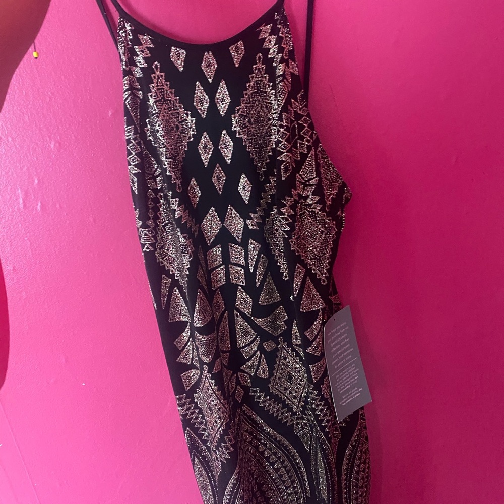 Black and Rose gold homecoming dress